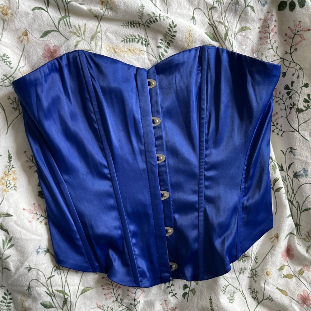 Princess Polly Blue Corset Top